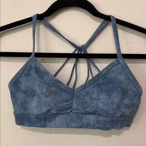 ALO Yoga Blue Tie-Dye Tank Top